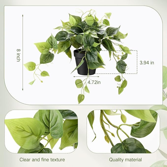 Decorative Artificial Pothos Vine Plant - Image 2