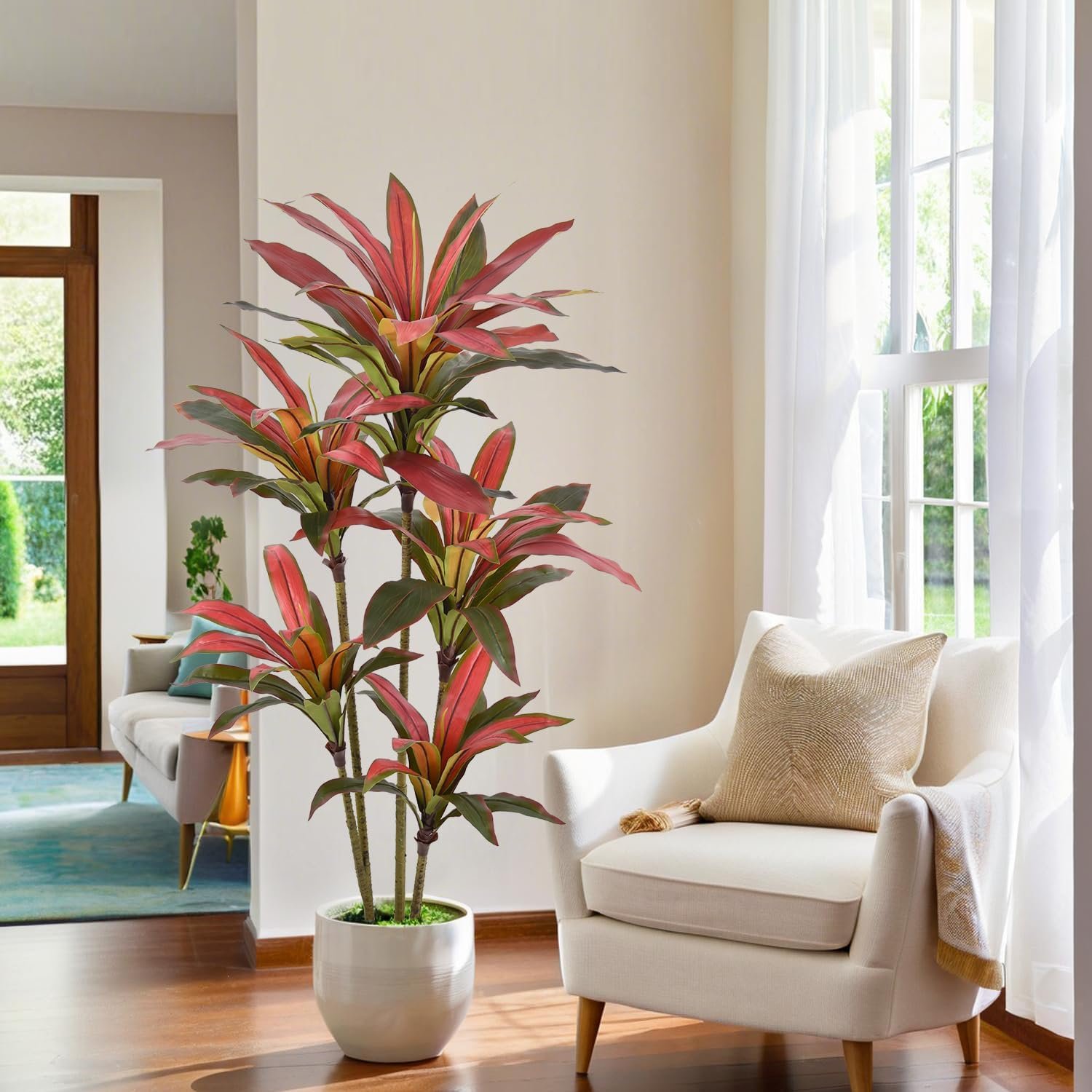 Lifelike Artificial Dracaena Potted Plant