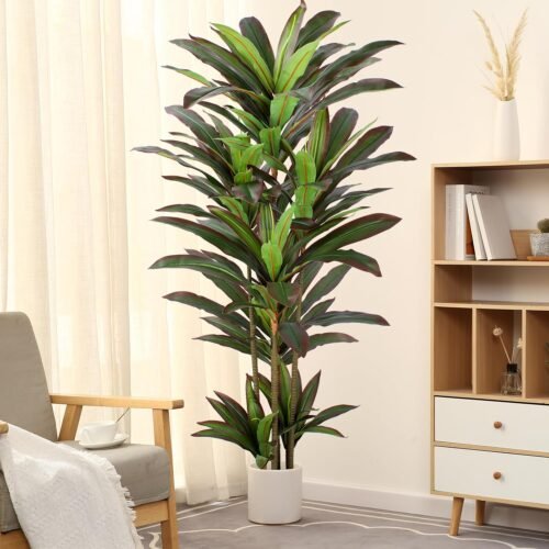 Artificial Dracaena Potted Decorative Plant