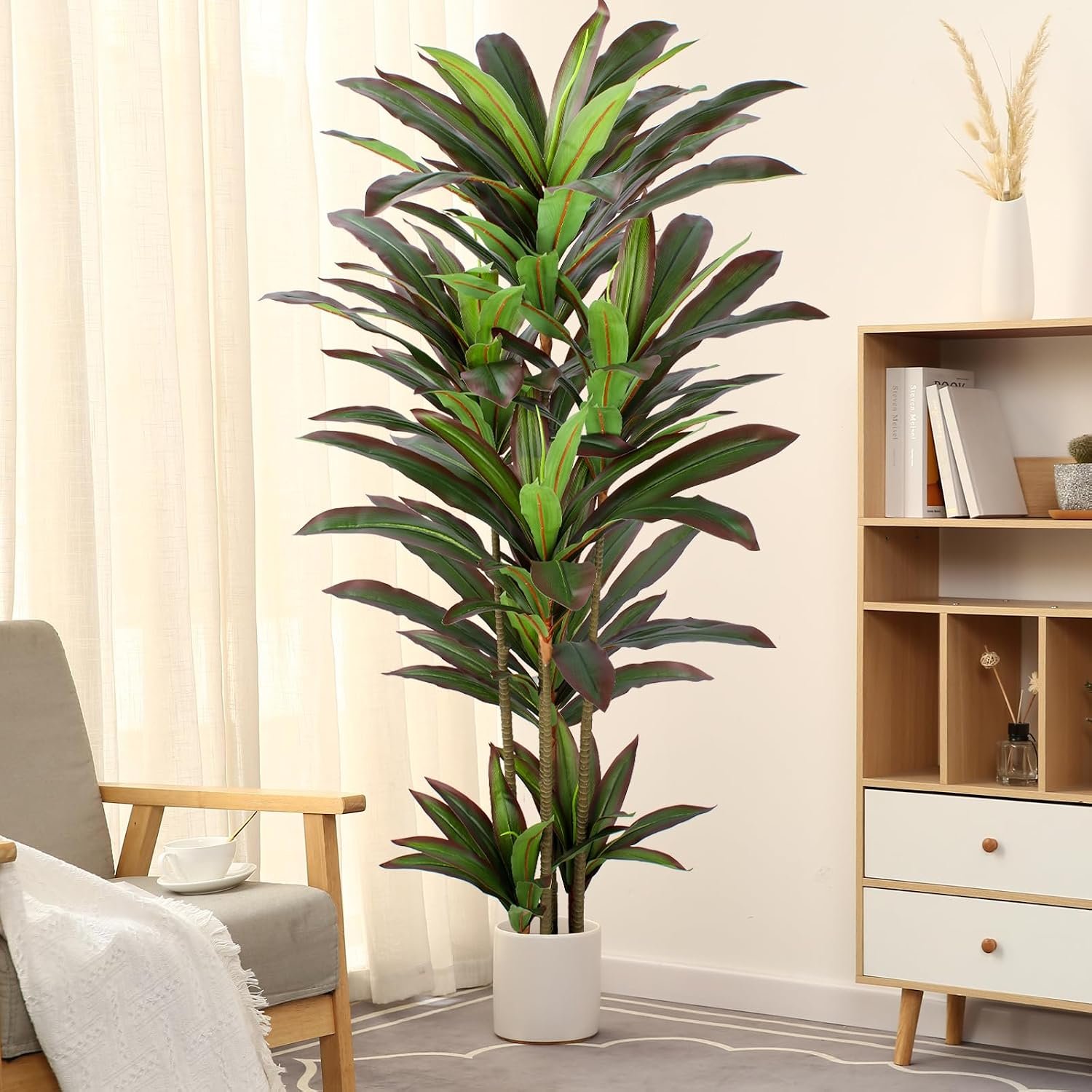Artificial Dracaena Potted Decorative Plant