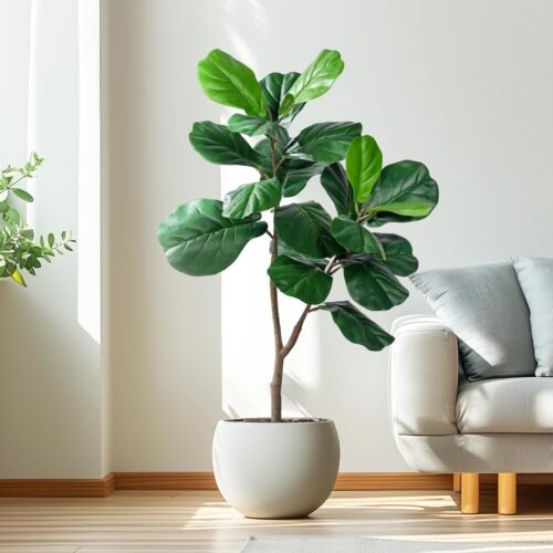 Decorative Artificial Fiddle Leaf Plant