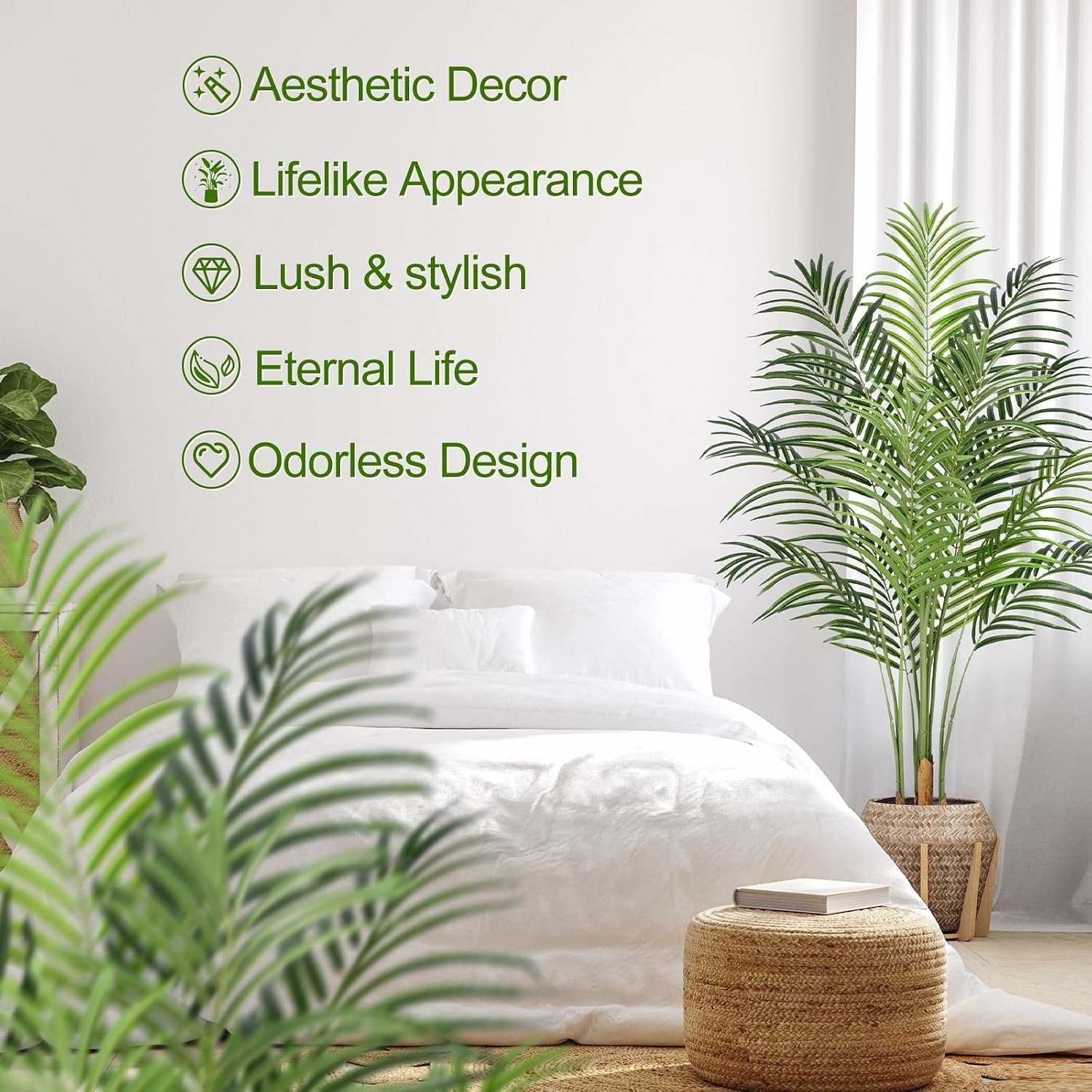 Artificial Tropical Palm Floor Plant - Image 2