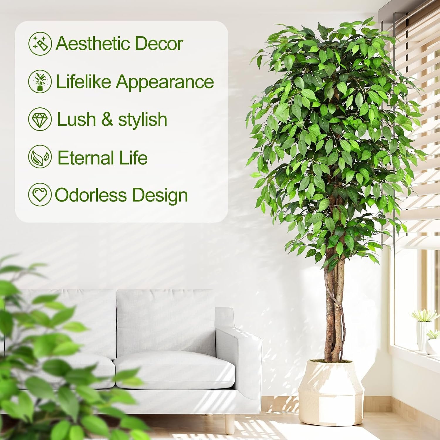 Artificial Ficus Indoor Decorative Plant - Image 2